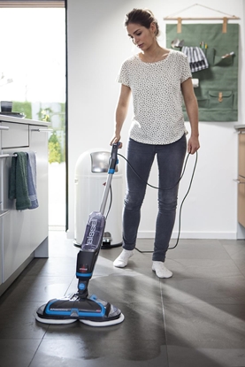 Изображение Bissell Mop SpinWave Corded operating, Washing function, Power 105 W, Blue/Titanium