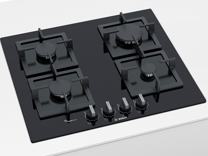 Picture of Bosch Hob PPP6A6B20 Gas on glass, Number of burners/cooking zones 4, Black,