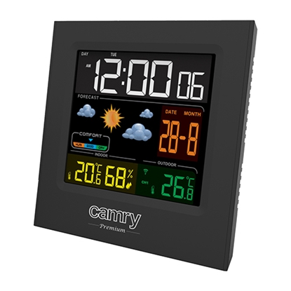Изображение Camry Weather station CR 1166 Black, Date display