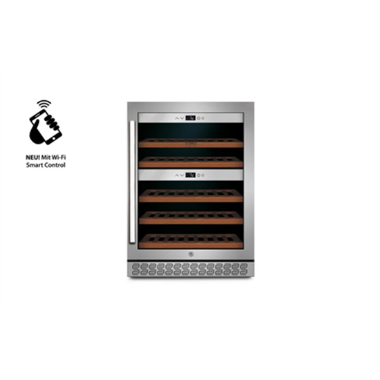 Изображение Caso | Wine cooler | WineChef Pro 40 | Energy efficiency class G | Free standing | Bottles capacity Up to 40 bottles | Cooling type Compressor technology | Stainless steel/Black