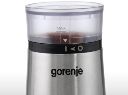 Attēls no Gorenje | SMK150E | Coffee grinder | 150 W | Coffee beans capacity 60 g | Lid safety switch | Stainless steel