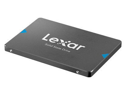 Attēls no SSD|LEXAR|NQ100|480GB|SATA 3.0|Write speed 480 MBytes/sec|Read speed 550 MBytes/sec|2,5"|LNQ100X480G-RNNNG