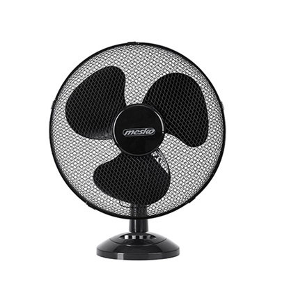Изображение Mesko Fan MS 7308 Table Fan, Number of speeds 2, 30 W, Oscillation, Diameter 23 cm, Black