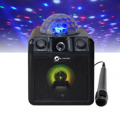Picture of N-Gear | Portable Bluetooth and Disco Karaoke Speaker | The Disco Block 410 | 50 W | Bluetooth | Black | Wireless connection