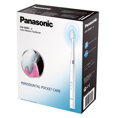 Attēls no Panasonic | Toothbrush | EW-DM81 | Rechargeable | For adults | Number of brush heads included 2 | Number of teeth brushing modes 2 | White