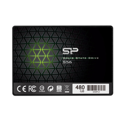 Attēls no Silicon Power | S56 | 480 GB | SSD form factor 2.5" | SSD interface SATA | Read speed 560 MB/s | Write speed 530 MB/s