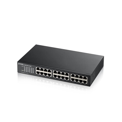 Attēls no Zyxel GS1100-24E Unmanaged Gigabit Ethernet (10/100/1000) Black