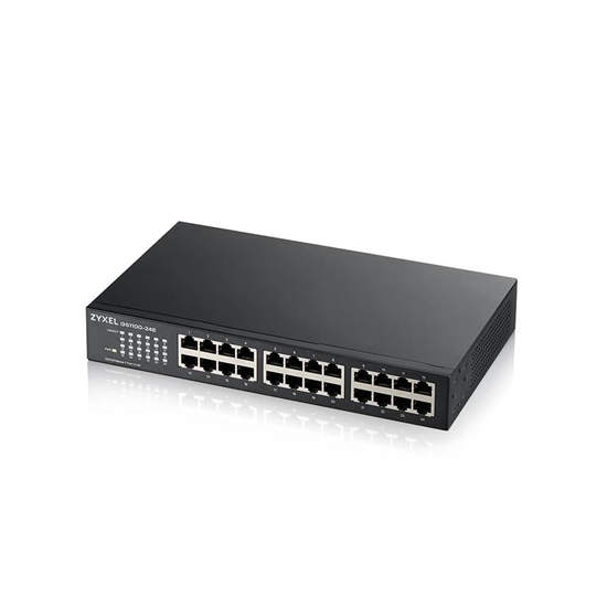 Изображение Zyxel GS1100-24E Unmanaged Gigabit Ethernet (10/100/1000) Black