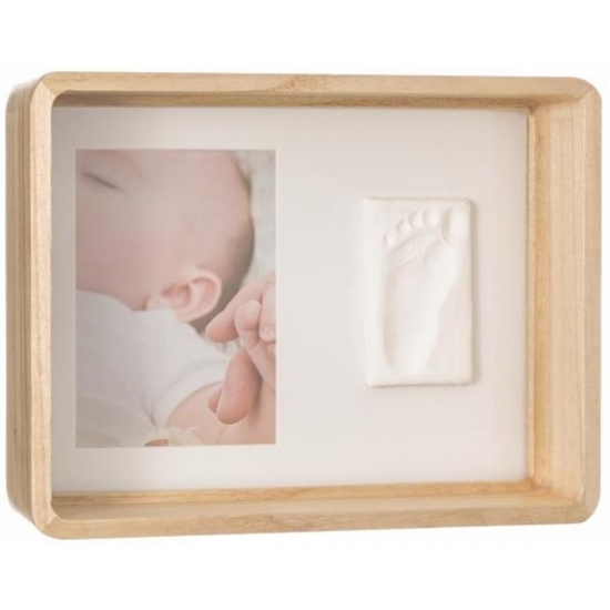 Изображение Izpārdošanas cena! Baby Art deep frame wooden komplekts mazuļa pēdiņu vai rociņu nospieduma izveidošanai