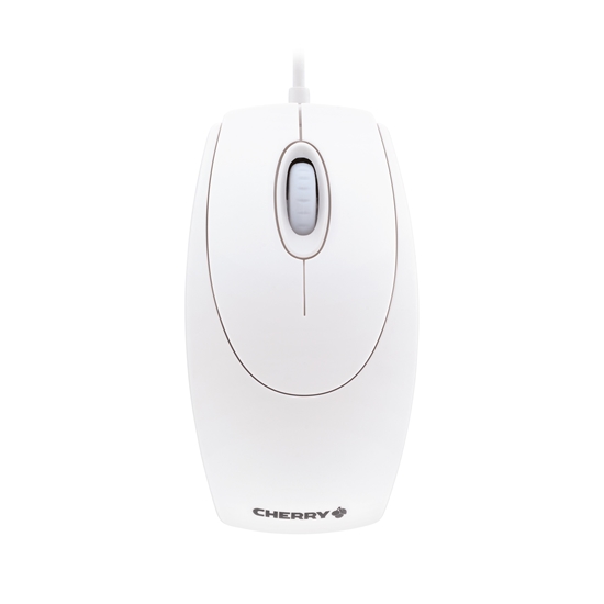 Picture of CHERRY WHEELMOUSE OPTICAL Corded Mouse, Pale Grey, PS2/USB