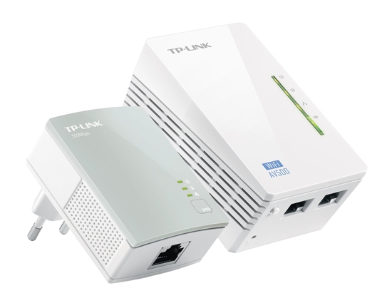 Picture of TP-Link TL-WPA4220 KIT PowerLine network adapter 300 Mbit/s Ethernet LAN Wi-Fi White 1 pc(s)
