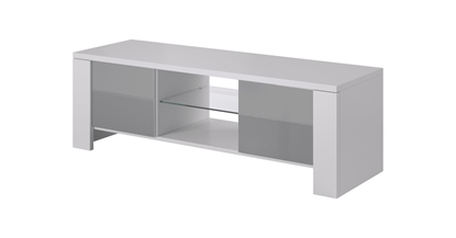 Picture of Cama TV stand WEST 42/130/42 white/grey gloss