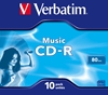 Изображение 1x10 Verbatim CD-R 80 / 700MB Audio Color  Live it  Jewel Case