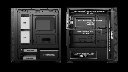 Attēls no SAVIO PC Case Prime X1 ARGB Glass Black
