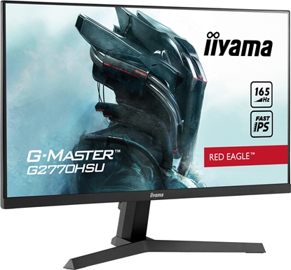 Attēls no iiyama G-MASTER Red Eagle G2770HSU-B1 - LED monitor - 27" - 1920 x 1080 Full HD (1080p) @ 165 Hz - Fast IPS - 250 cd / m² - 1100:1 - 0.8 ms - HDMI, DisplayPort - speakers - matte black