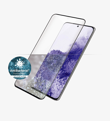 Attēls no PanzerGlass | Samsung | Galaxy S21 Ultra Series | Antibacterial glass | Black | Case Friendly, Compatible with the in-screen fingerprint reader | Antifingerprint screen protector