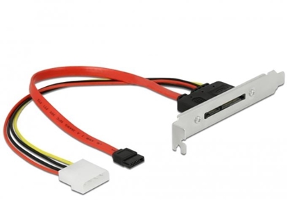 Picture of Delock Slot bracket with 1 x SATA 22 pin plug external