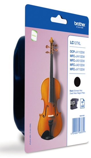 Изображение Brother LC127XLBKBP ink cartridge 1 pc(s) Original Black