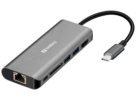 Изображение Sandberg USB-C Dock HDMI+LAN+SD+USB100W