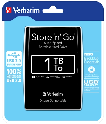 Picture of Verbatim Store n Go 2,5      1TB USB 3.0 black              53023