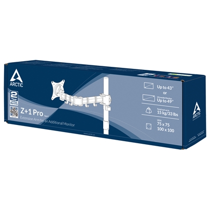 Attēls no ARCTIC Z+1 Pro Gen 3 - Extension Arm for an Additional Monitor