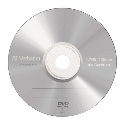 Изображение 1x5 Verbatim DVD-R 4,7GB 16x Speed, Jewel Case