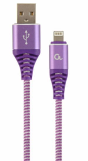 Изображение Gembird USB Male - Apple Lightning Male 2m Purple