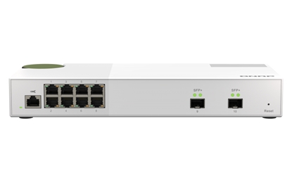Attēls no QNAP QSW-M2108-2S network switch Managed L2 2.5G Ethernet (100/1000/2500) Grey