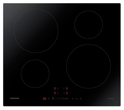 Изображение Samsung NZ64H37070K hob Black built-in Zone induction hob 4 zone(s)