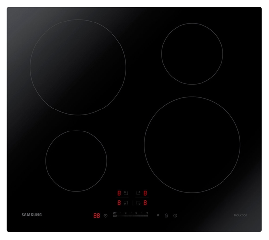 Изображение Samsung NZ64H37070K hob Black built-in Zone induction hob 4 zone(s)
