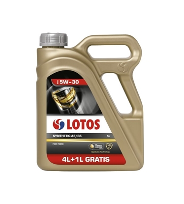 Obrazek Motoreļļa LOTOS SYNTHETIC A5/B5 5W30 4+1L, Lotos Oil