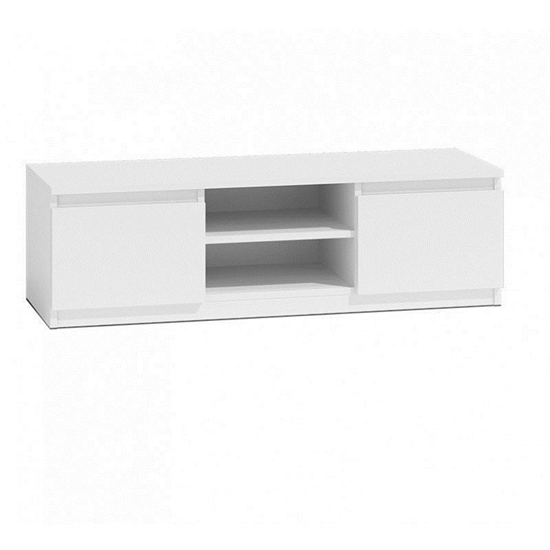 Изображение Topeshop RTV120 BIEL TV stand/entertainment centre 2 shelves