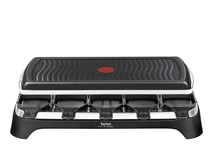 Attēls no Tefal Gourmet 10 Inox&Design raclette grill 10 person(s) 1350 W Black, Stainless steel