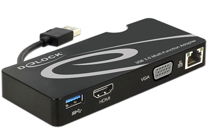 Attēls no Delock Adapter USB 3.0  HDMI  VGA + Gigabit LAN + USB 3.0