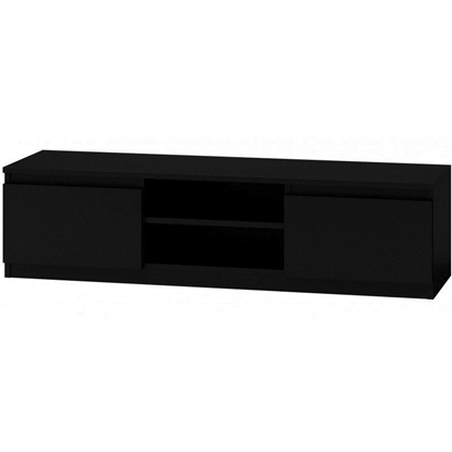 Picture of Topeshop RTV140 CZARNY TV stand/entertainment centre 2 shelves