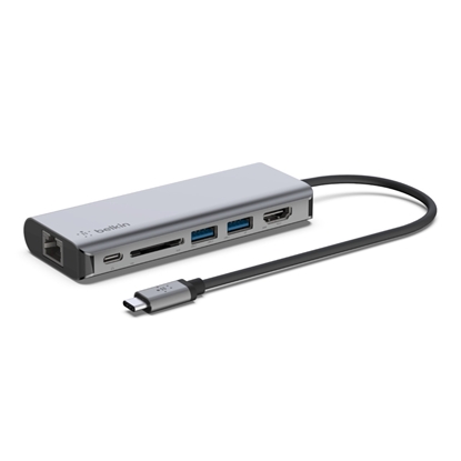 Attēls no Belkin CONNECT USB-C 6-in-1 Multiport-Adapter    AVC008btSGY