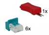 Picture of Delock RJ45 Secure Clip with plug set 6 pieces