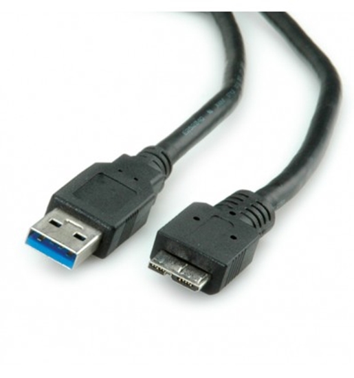Изображение ROLINE USB 3.0 Cable, USB Type A M - USB Type Micro B M 3.0 m