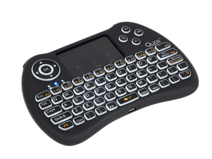 Attēls no Quer Mini Q5 Wireless Keyboard For PC / PS4 / XBOX / Smart TV / Android + TouchPad (With Backlight)