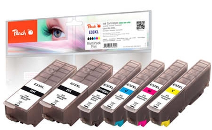 Attēls no Peach PI200-422 ink cartridge 6 pc(s) Compatible Black, Cyan, Magenta, Photo black, Yellow