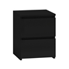 Picture of Topeshop M2 CZERŃ nightstand/bedside table 2 drawer(s) Black