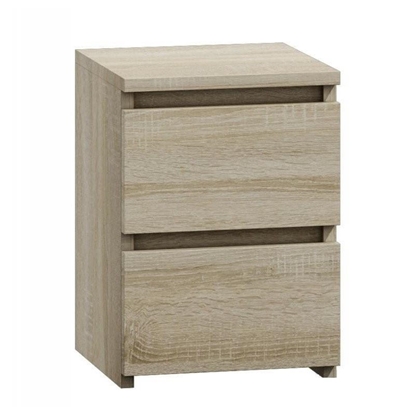 Picture of Topeshop M2 SONOMA nightstand/bedside table 2 drawer(s) Oak