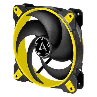 Attēls no ARCTIC BioniX P120 (Yellow) – Pressure-optimised 120 mm Gaming Fan with PWM PST