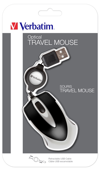 Picture of Verbatim Go Mini Optical Travel Mouse Black                49020