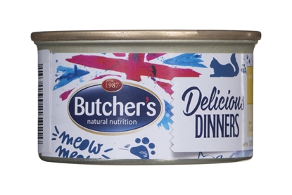 Изображение BUTCHER'S Delicious Dinners Chicken with turkey - wet cat food - 85 g