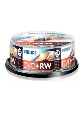 Изображение 1x25 Philips DVD+RW 4,7GB 4x SP