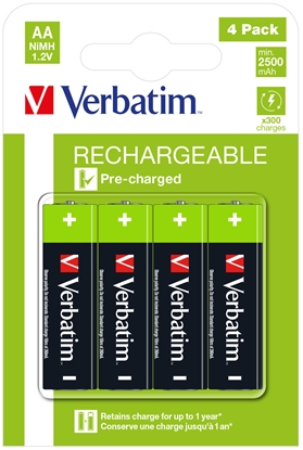 Picture of Verbatim 49517 household battery Rechargeable battery AA Nickel-Metal Hydride (NiMH)