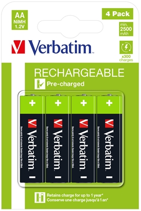Attēls no Verbatim 49517 household battery Rechargeable battery AA Nickel-Metal Hydride (NiMH)