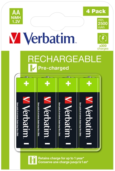 Picture of Verbatim 49517 household battery Rechargeable battery AA Nickel-Metal Hydride (NiMH)