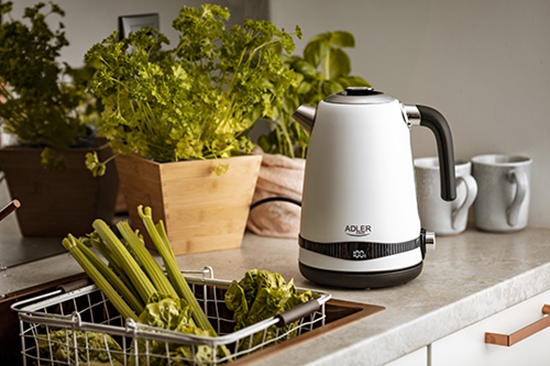Picture of Adler | Kettle | AD 1295w | Electric | 2200 W | 1.7 L | Stainless steel | 360° rotational base | White